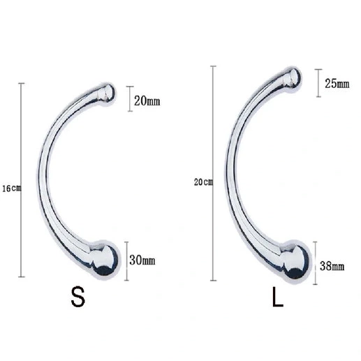 Anal Hooks Hook Anal Elegant 5858 Ended Steel Stainless Double 0807